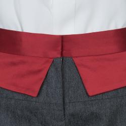 Prabal Gurung Grey Wool Trousers M
