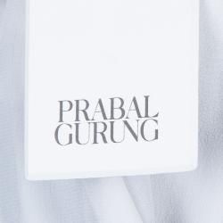 Prabal Gurung Grey Fringe Detail Skirt M