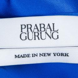 Prabal Gurung Blue Silk Cami Top S