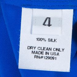 Prabal Gurung Blue Silk Cami Top S