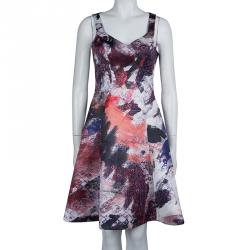Prabal Gurung Multicolor Print Sweetheart Dress S