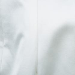 Prabal Gurung White Digital Floral Print Sleeveless Dress M