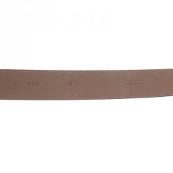 Prada Silver Watersnake Belt 85 CM