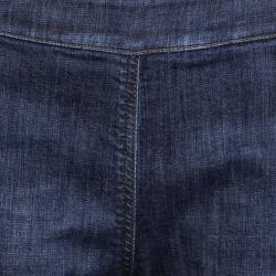 Pre Owned Prada Indigo Dark Wash Faded Effect Denim Skinny Jeans S/M