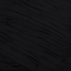 Pre Owned Prada Black Ruched Short Sleeve Dress M