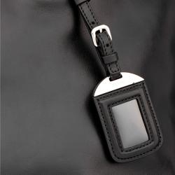 Pre Owned Prada Black Soft Calf Leather Large Shopping Tote