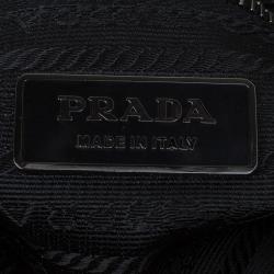 Pre Owned Prada Multicolor Nylon Embellished Flap Bag