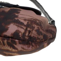 Pre Owned Prada Multicolor Nylon Embellished Flap Bag