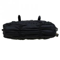 Pre Owned Prada Black Nylon Medium Tote