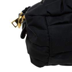 Pre Owned Prada Black Nylon Medium Tote