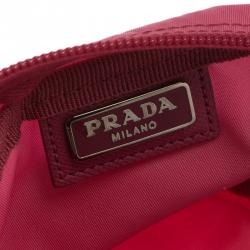 Prada Pink Cosmetic Zipper Pouch