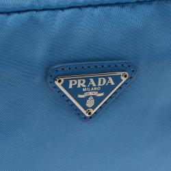 Pre Owned Prada Blue Nylon Vela Cosmetic Pouch