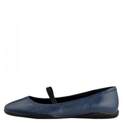 Pre Owned Prada Sport Blue Leather Mary Jane Ballet Flats Size 39