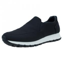 Prada Sport Black Nylon Slip on Sneakers Size 35.5
