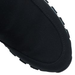 Prada Sport Black Nylon Slip on Sneakers Size 35.5