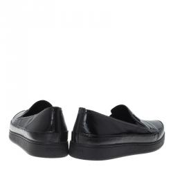 Pre Owned Prada Sport Black Patent Skate Sneakers Size 39.5