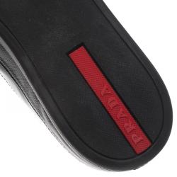 Pre Owned Prada Sport Black Patent Skate Sneakers Size 39.5