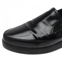 Pre Owned Prada Sport Black Patent Skate Sneakers Size 39.5