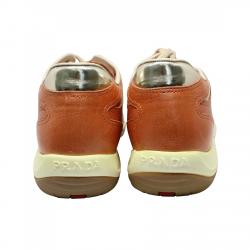 Prada Sport Tan Leather Sneakers Size 36