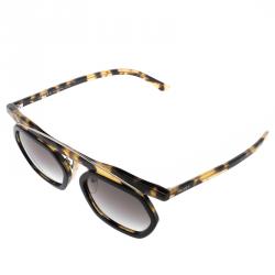 Prada Brown Tortoise SPR 02P Shell Frame Sunglasses