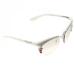 Prada Ivory SPR 60O Dixie Cat Eye Sunglasses
