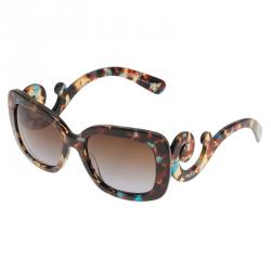 Prada Brown Tortoise Frame Baroque Sunglasses