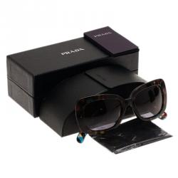 Prada Brown Tortoise Frame Baroque Sunglasses