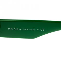 Prada Green SPR 21Q Crystal Embellished Cat Eye Sunglasses