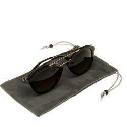 Prada Brown Tortoise Frame SPR 12Q Cinema Sunglasses 