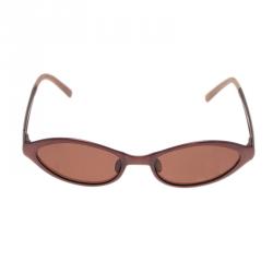 Prada Burgundy Oval SPR 66A Sunglasses