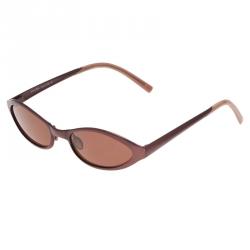Prada Burgundy Oval SPR 66A Sunglasses