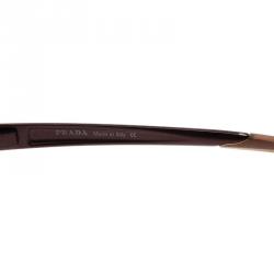 Prada Burgundy Oval SPR 66A Sunglasses