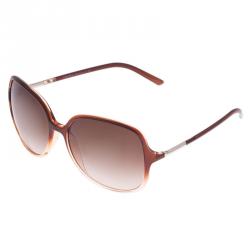 مملوكة مسبقًا Prada Brown SPR 18M Oversized Square Sunglasses