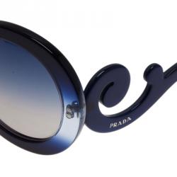Prada Blue Round Baroque Sunglasses