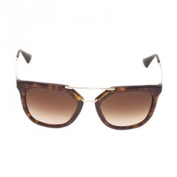 Prada Tortoise Frame Cat Eye Sunglasses 