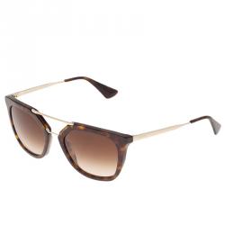 Prada Tortoise Frame Cat Eye Sunglasses 