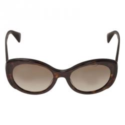 Prada Two Tone Tortoise Oversized Cat Eye Sunglasses 