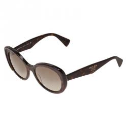 Prada Two Tone Tortoise Oversized Cat Eye Sunglasses 