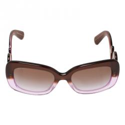 Prada Purple Baroque Rectangle Sunglasses