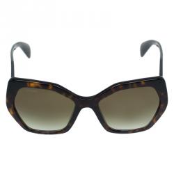 Prada Tortoise SPR16R Geometric Sunglasses