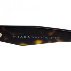 Prada Tortoise SPR16R Geometric Sunglasses