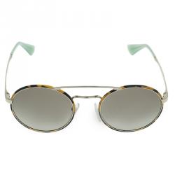 Prada Two Tone SPR51S Round Aviator Sunglasses