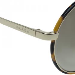 Prada Two Tone SPR51S Round Aviator Sunglasses