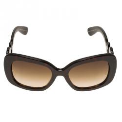Prada Brown Baroque Rectangle Sunglasses