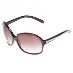 Pre Owned Prada Purple SPR211 Oversized Round Sunglasses