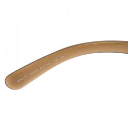 Prada Translucent Brown Baroque Rectangle Sunglasses