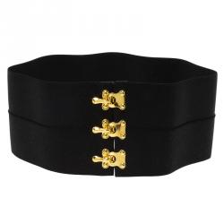 Pre Owned Prada Black Elastic Waist Belt 65 CM