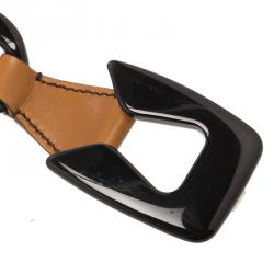 Prada Black Plastic Chain Belt 90 CM
