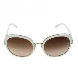 Prada Off White SPR 520 Cat Eye Sunglasses