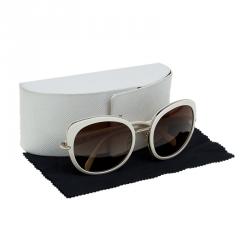 Prada Off White SPR 520 Cat Eye Sunglasses